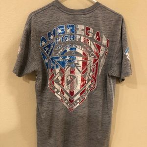 Reflective America fighter shirt large